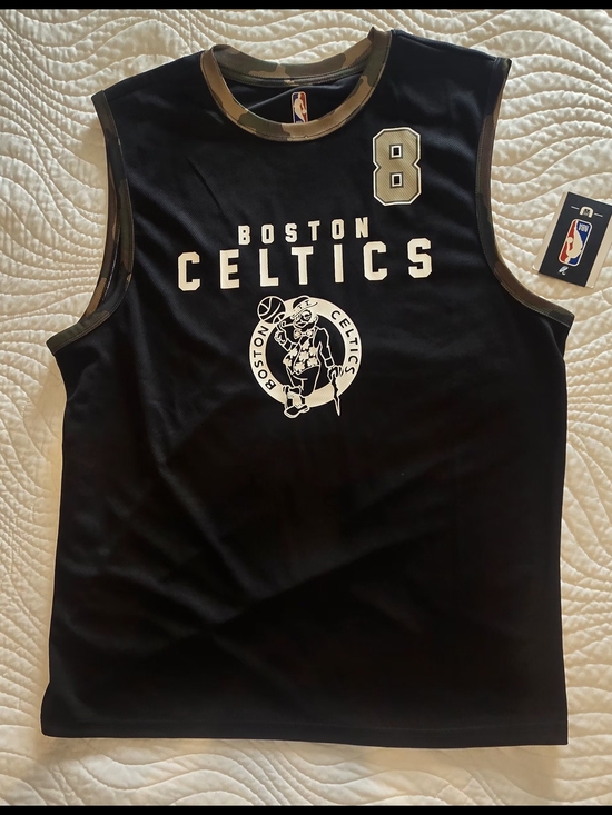 NBA Other - NBA Boston Celtics Black Jersey with Camo Trim and Gold Number